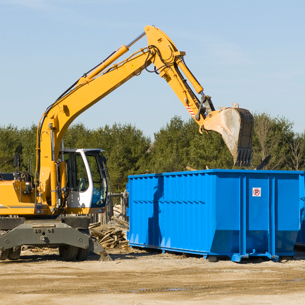 can i choose the location where the residential dumpster will be placed in Alma Texas